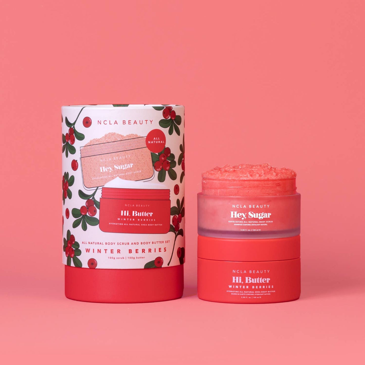 Winter Berries Body Scrub + Body Butter Holiday Gift Set