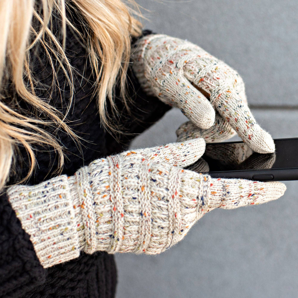 CC Cozy Confetti Tech Screen Gloves ( G-33 )
