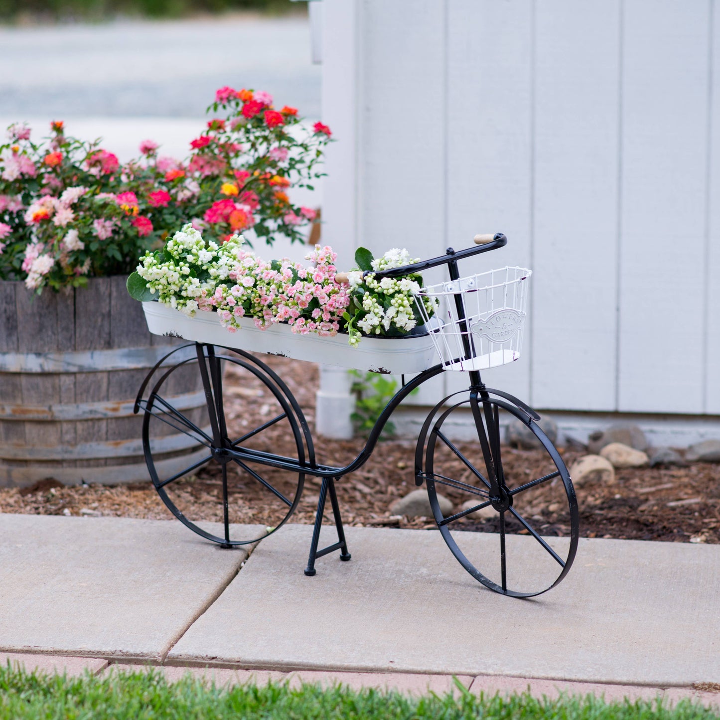 CLOSEOUT  Metal Garden Bike Planter