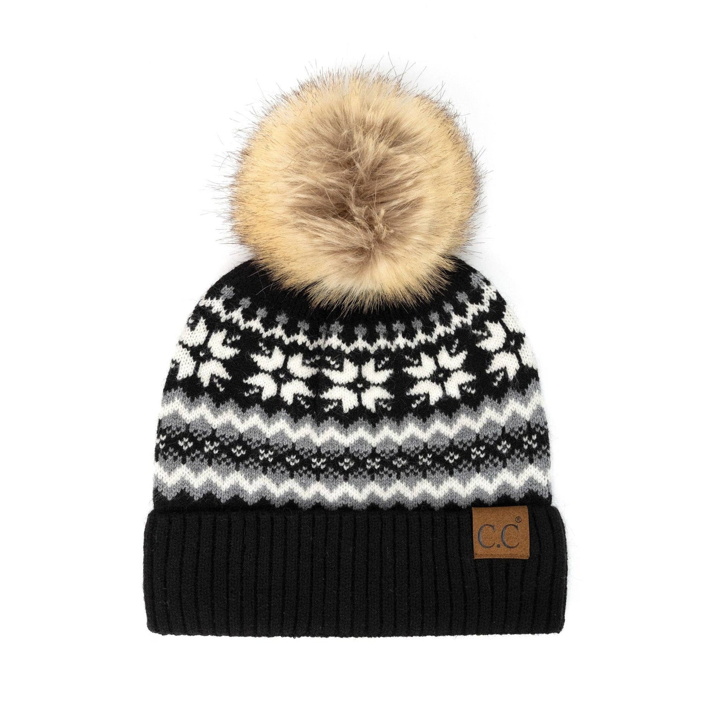 CC Nordic Fair Isle Beanie ( HAT-4029 )