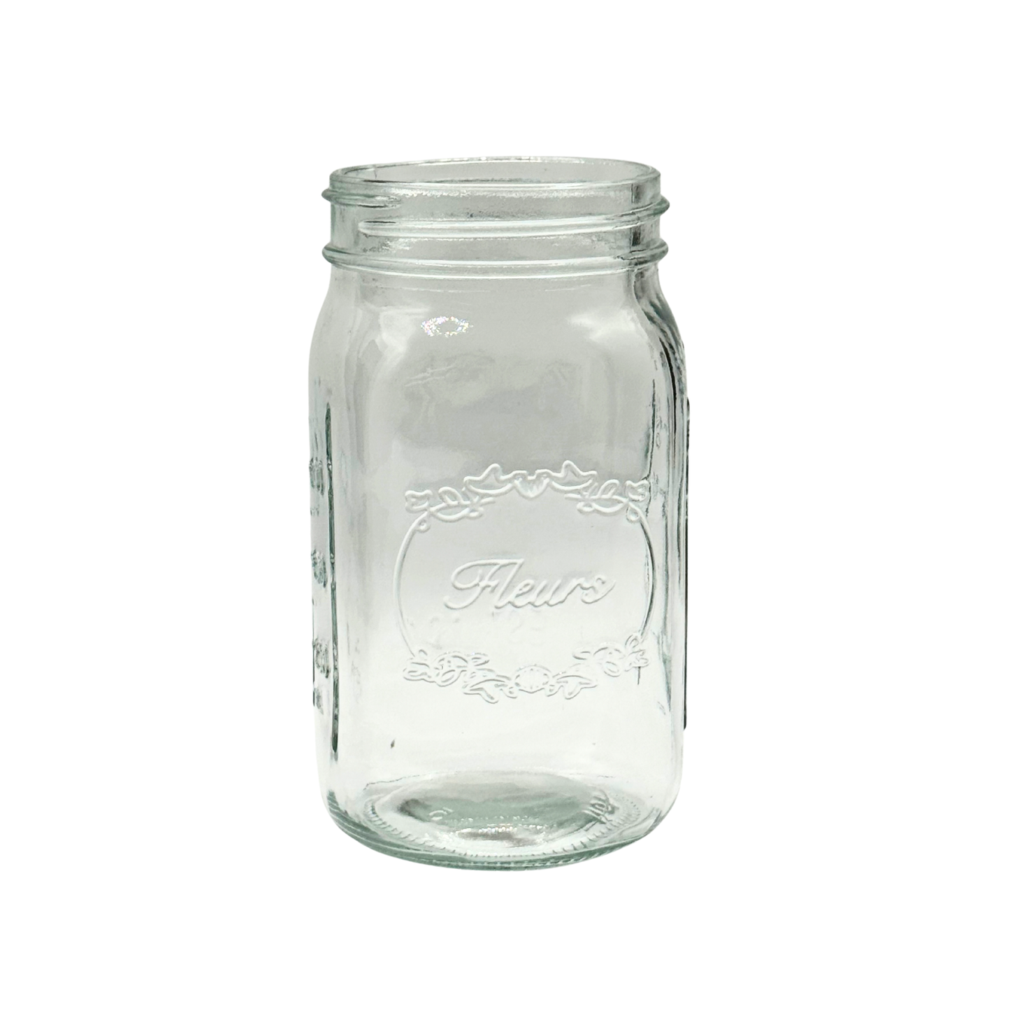 6.5"H Mason Jar Clear Glass Vase