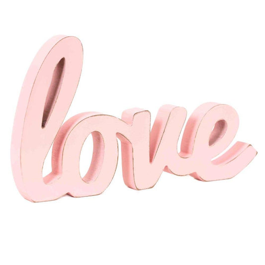 20170 - 12x7 wood cutout (LOVE) pink Valentine Decor