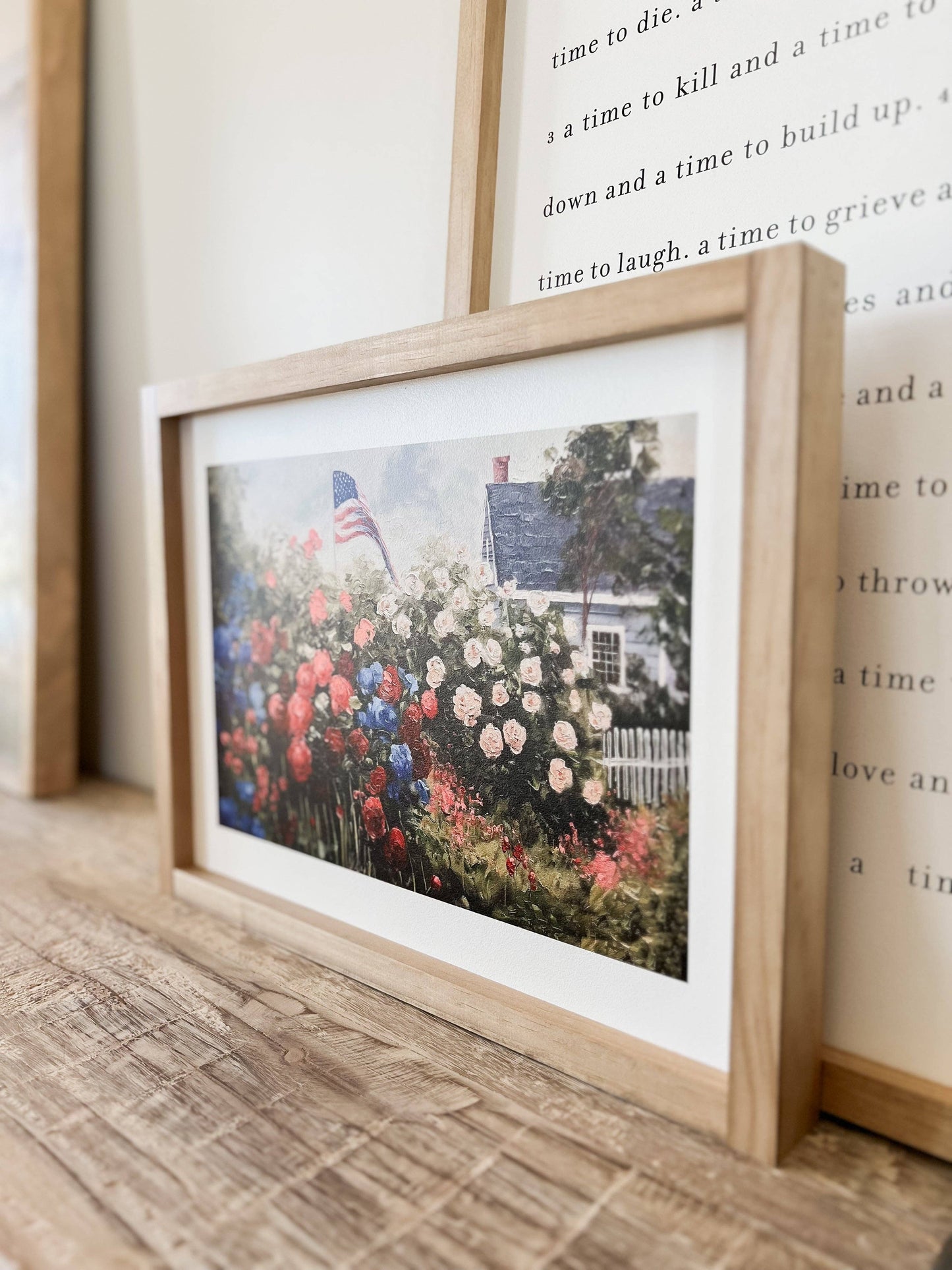 Floral 4th of July | Summer Print, Vintage Inspired Wall Art